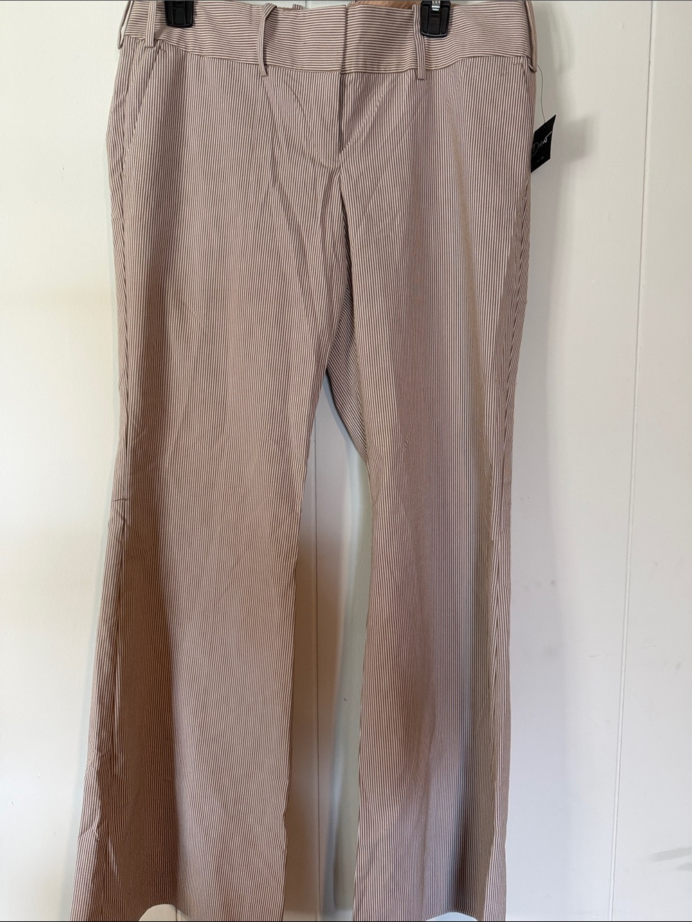 The Limited Taupe Pinstripe Women's Dress Pants Drew Fit